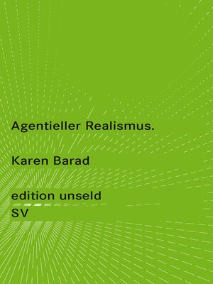 cover image of Agentieller Realismus